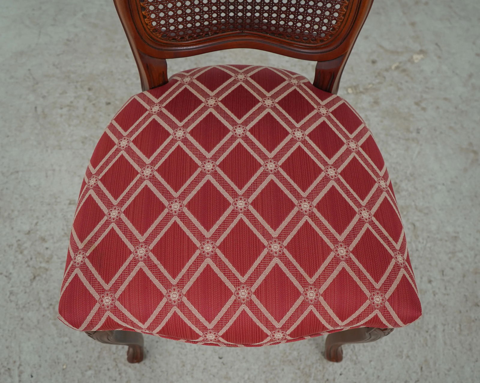 French Louis XV Style Cane Back Side Chair - 6