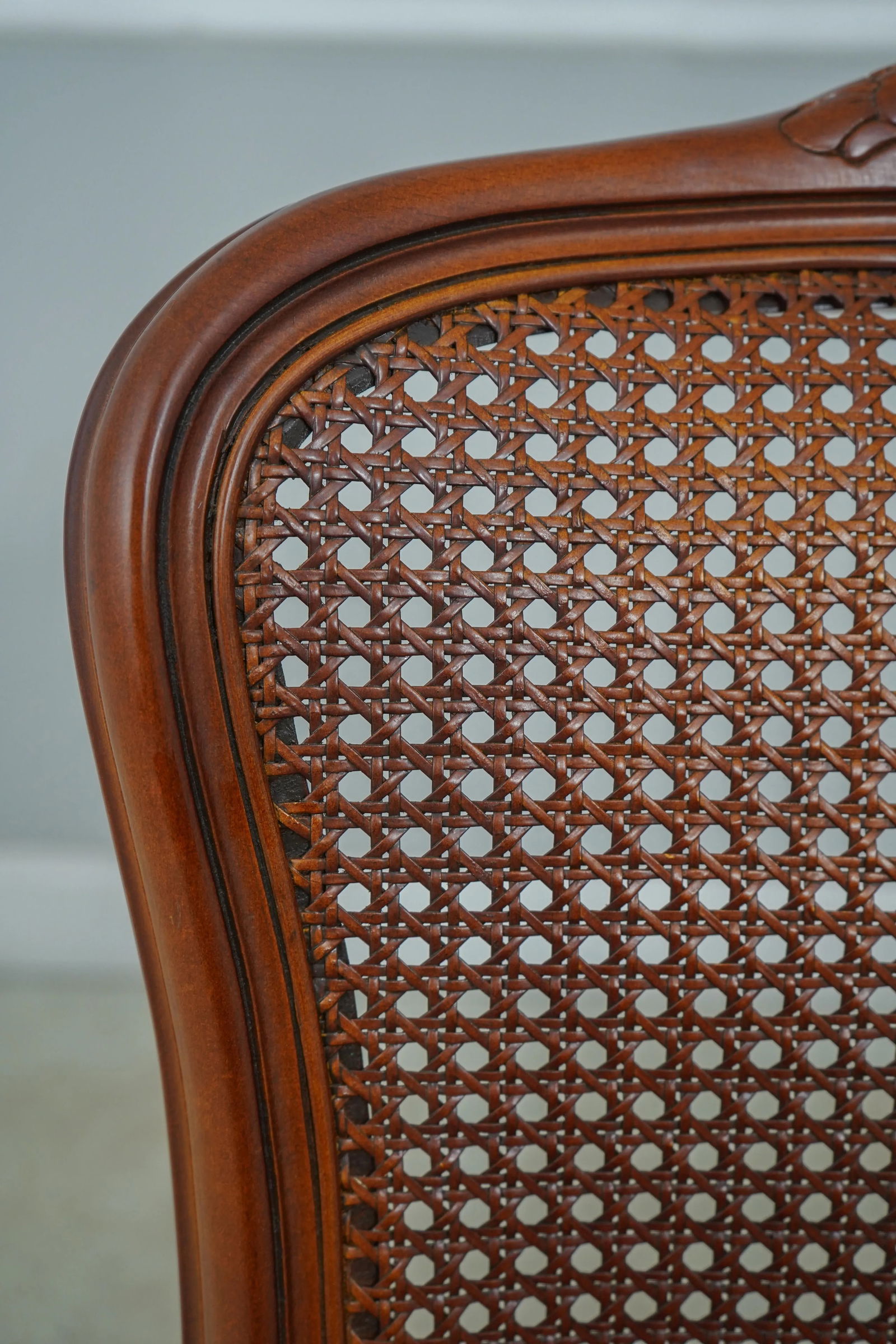 French Louis XV Style Cane Back Side Chair - 8