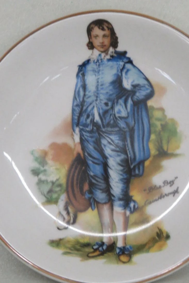 Wood and Sons England Porcelain Blue Boy Trinket Vanity Dish - 3