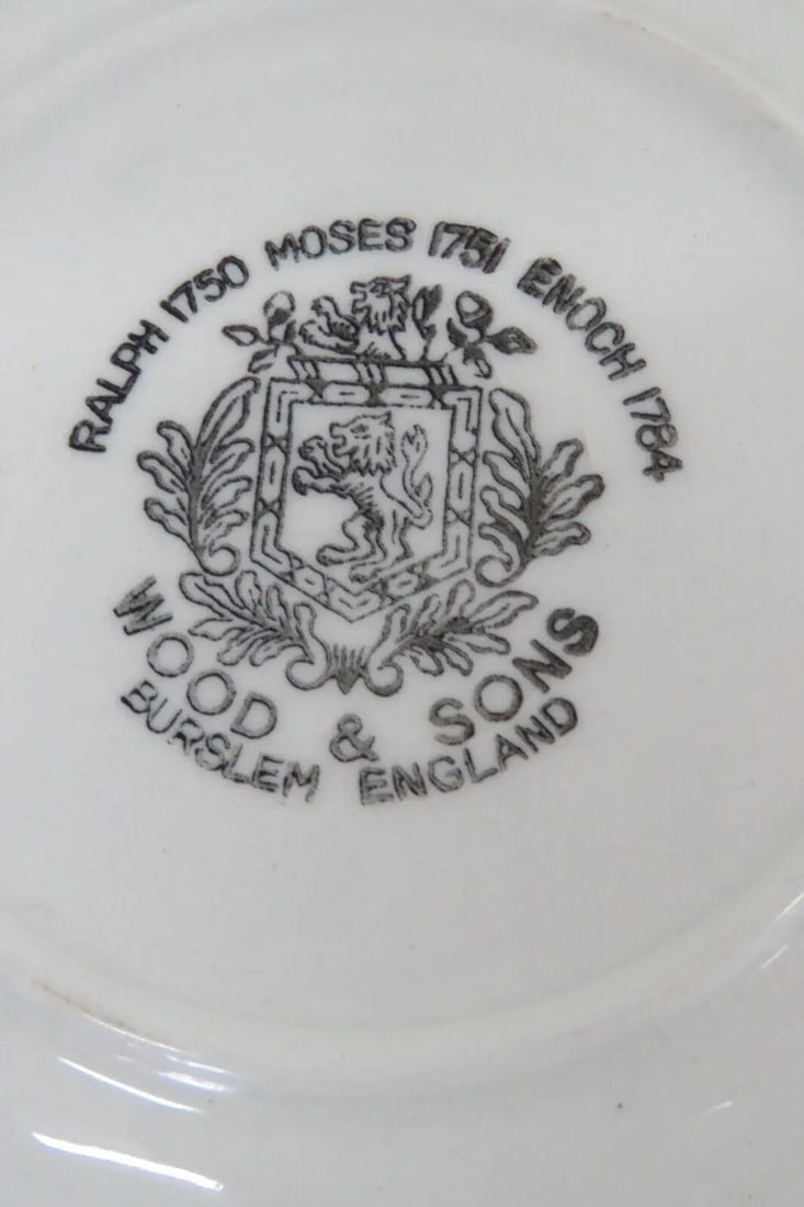 Wood and Sons England Porcelain Blue Boy Trinket Vanity Dish - 4