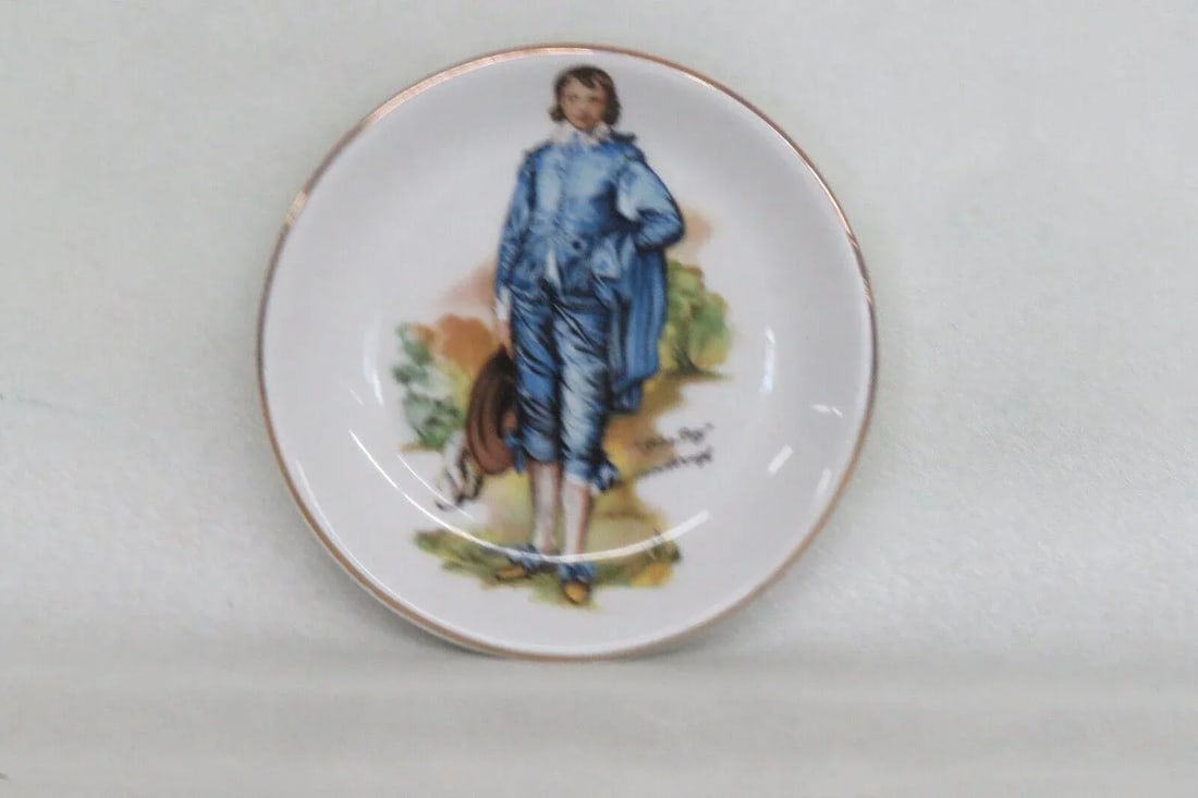 Wood and Sons England Porcelain Blue Boy Trinket Vanity Dish - 7