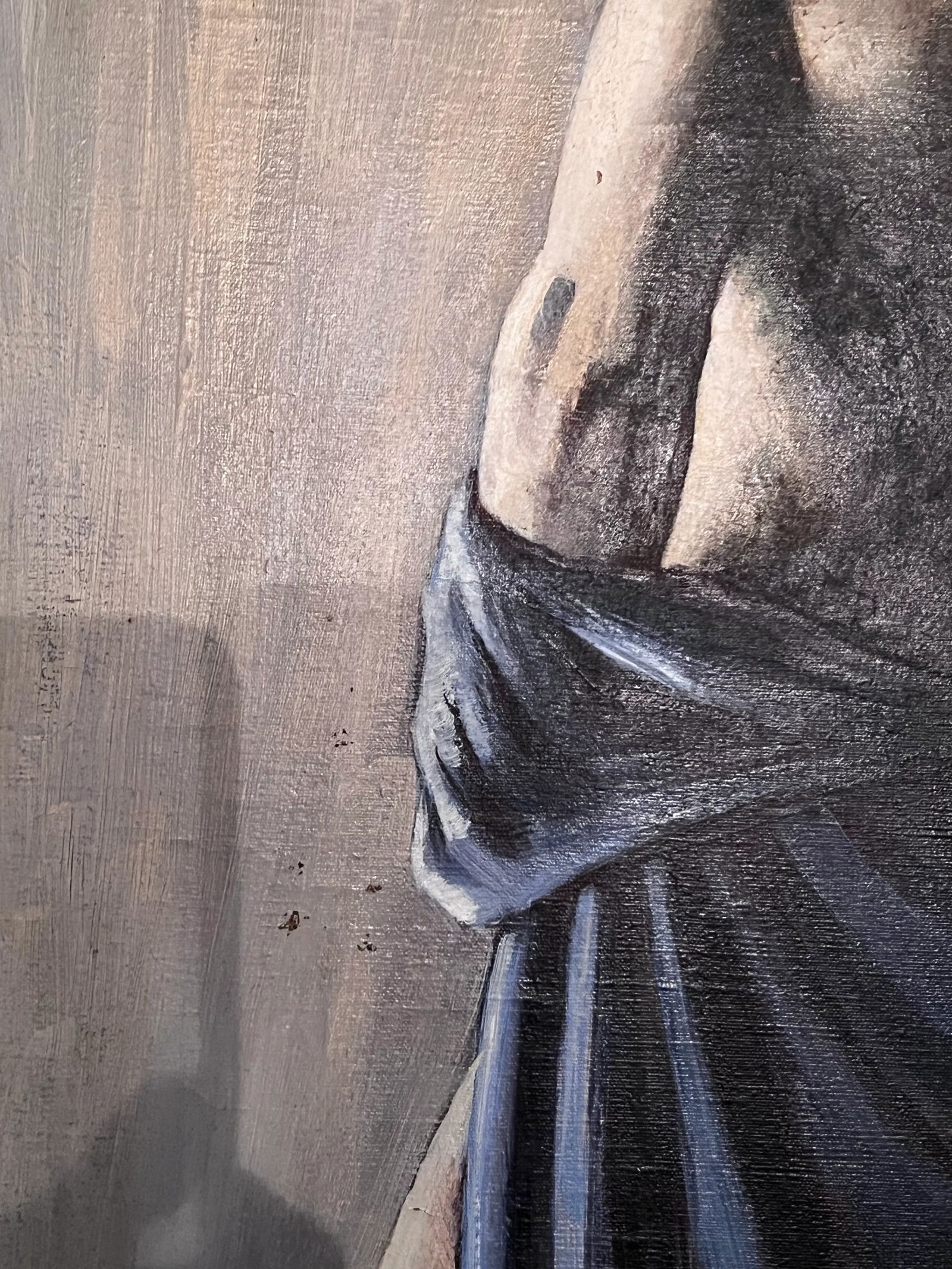 Male Figure Study, Painting by Tony Trezza, Circa 1940s - 3