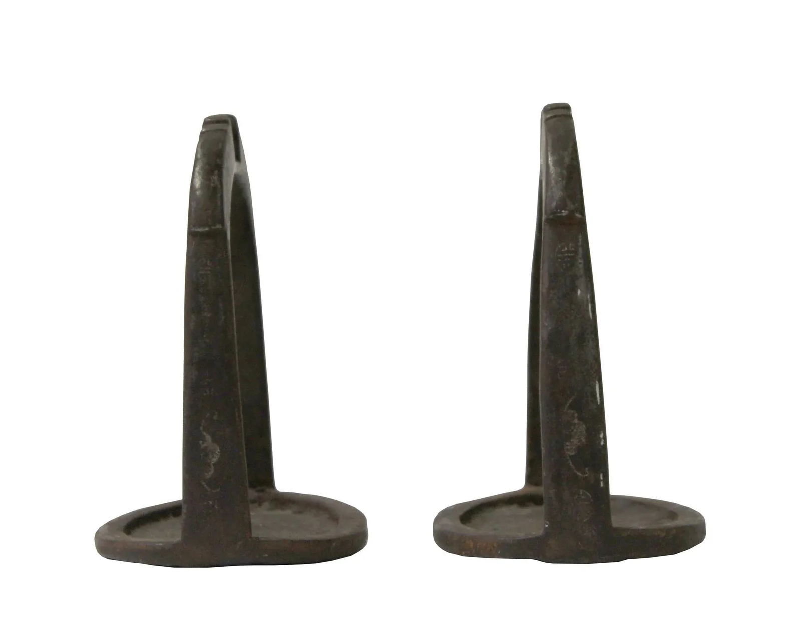 Vintage Vintage Chinese Minority Tribe Horse Iron Stirrup - a Pair - 4