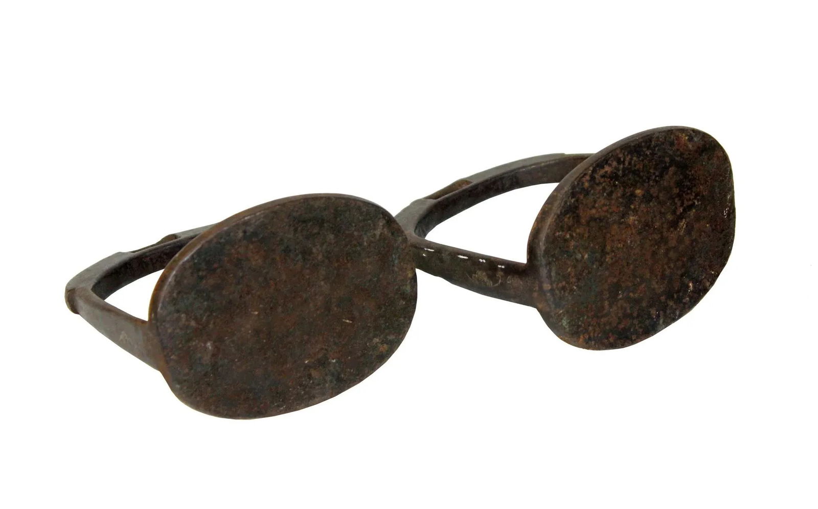 Vintage Vintage Chinese Minority Tribe Horse Iron Stirrup - a Pair - 5