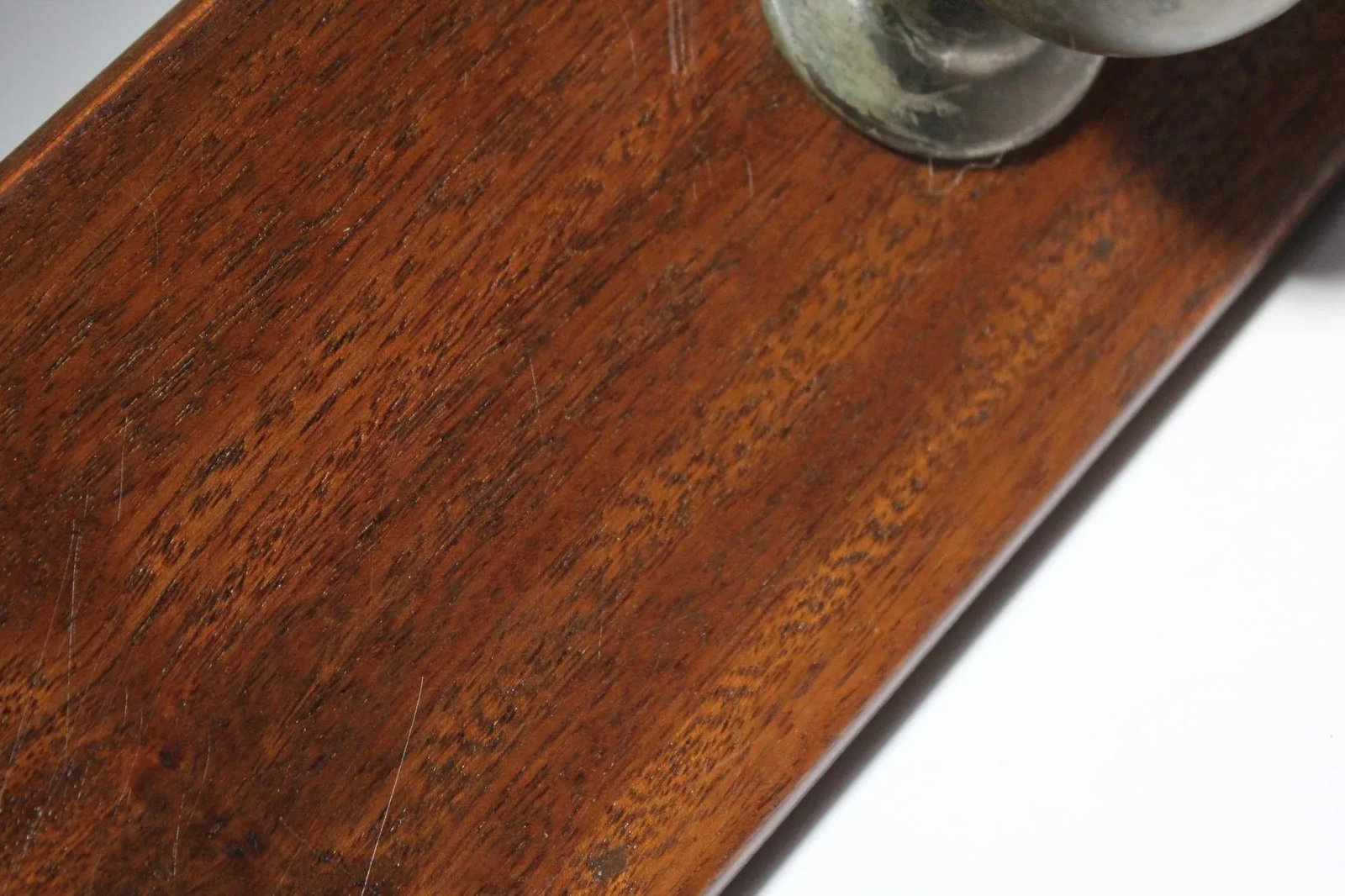 Vintage Italian Wall-Mounted Coat Hook/Rack in Aluminum and Walnut - 11