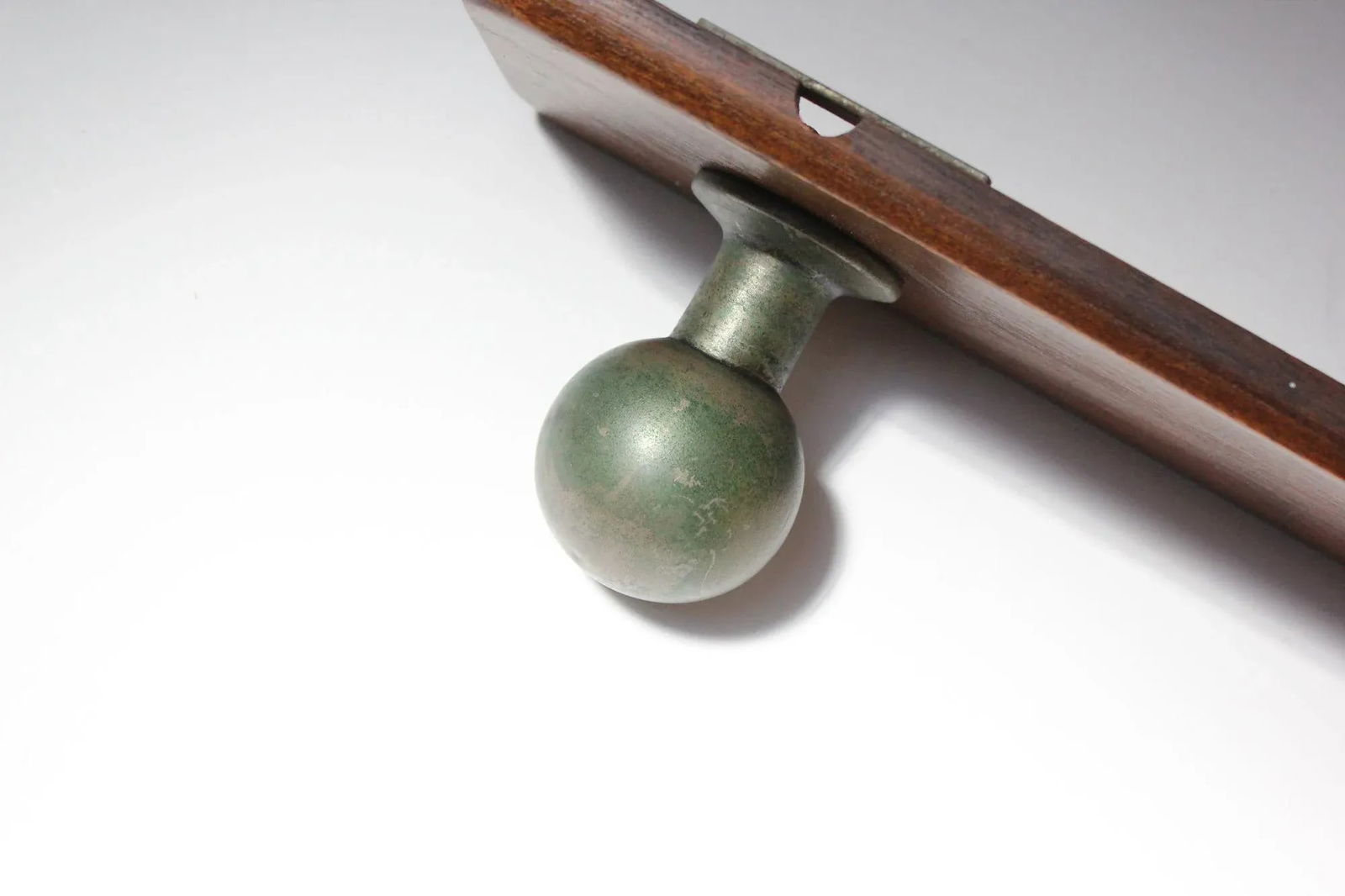 Vintage Italian Wall-Mounted Coat Hook/Rack in Aluminum and Walnut - 7