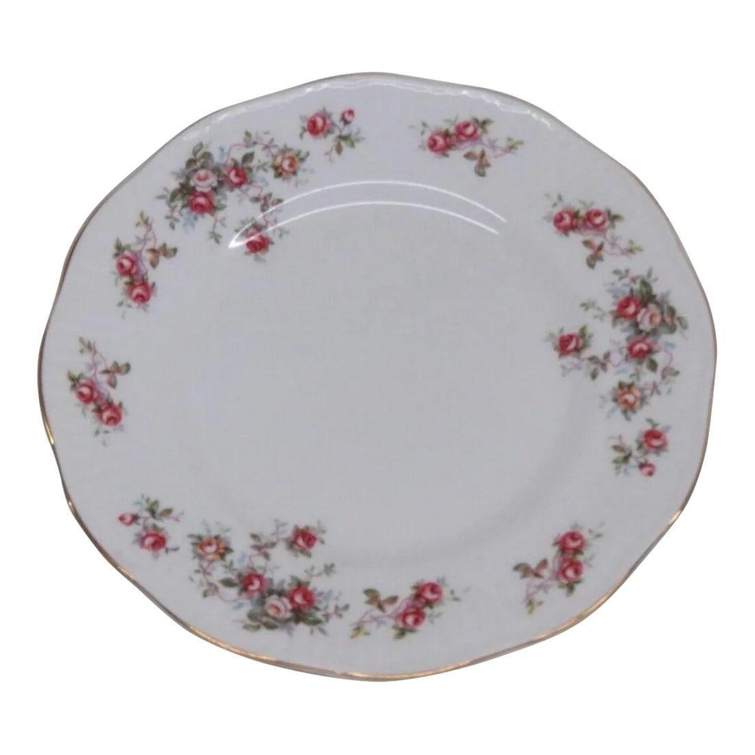 Rosina Queens England Bone China Rosamund Floral Pink Roses Plate (1 of 9)