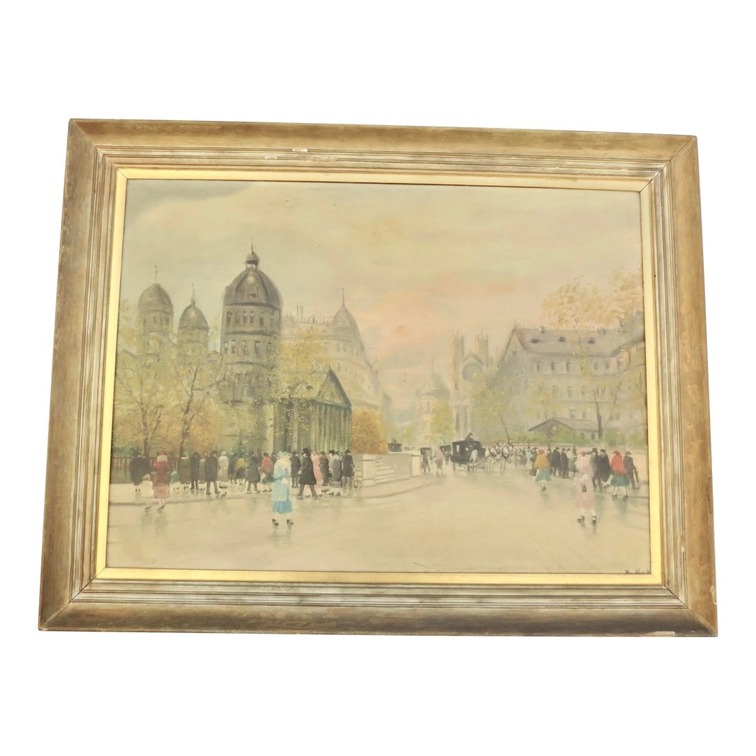 Antal Berkes Post Impressionist Paris Street Scene Circa 1920s (1 of 9)