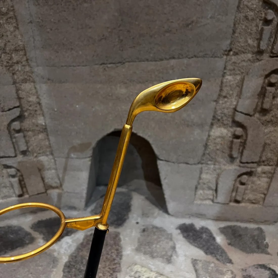 1950s Sculptural Brass Umbrella Holder Style Ico Parisi Italy - 4