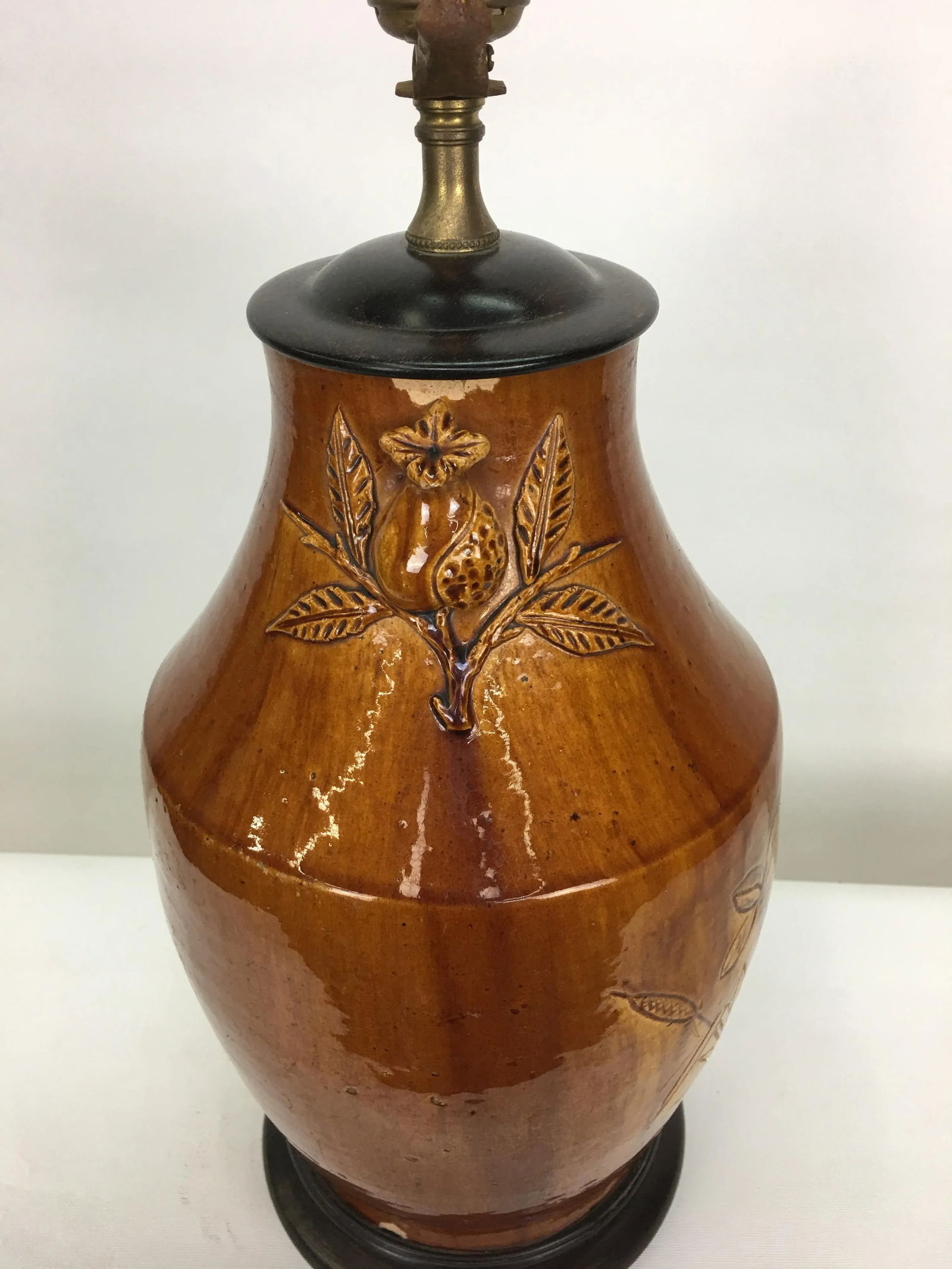 Vintage Ceramic Lotus Lamp - 2