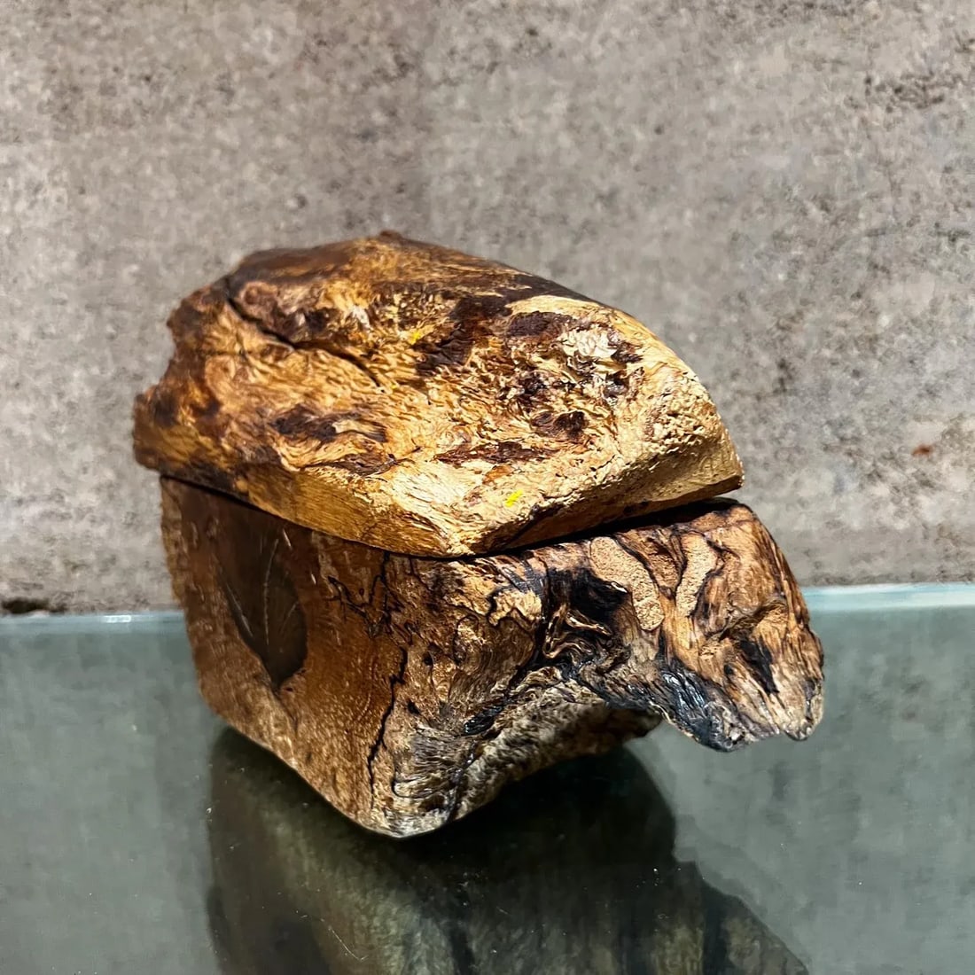 1970s Don Shoemaker for SeÃ±al Carved Root Wood Box Mexico - 4