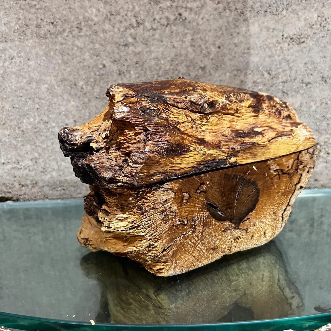 1970s Don Shoemaker for SeÃ±al Carved Root Wood Box Mexico - 5