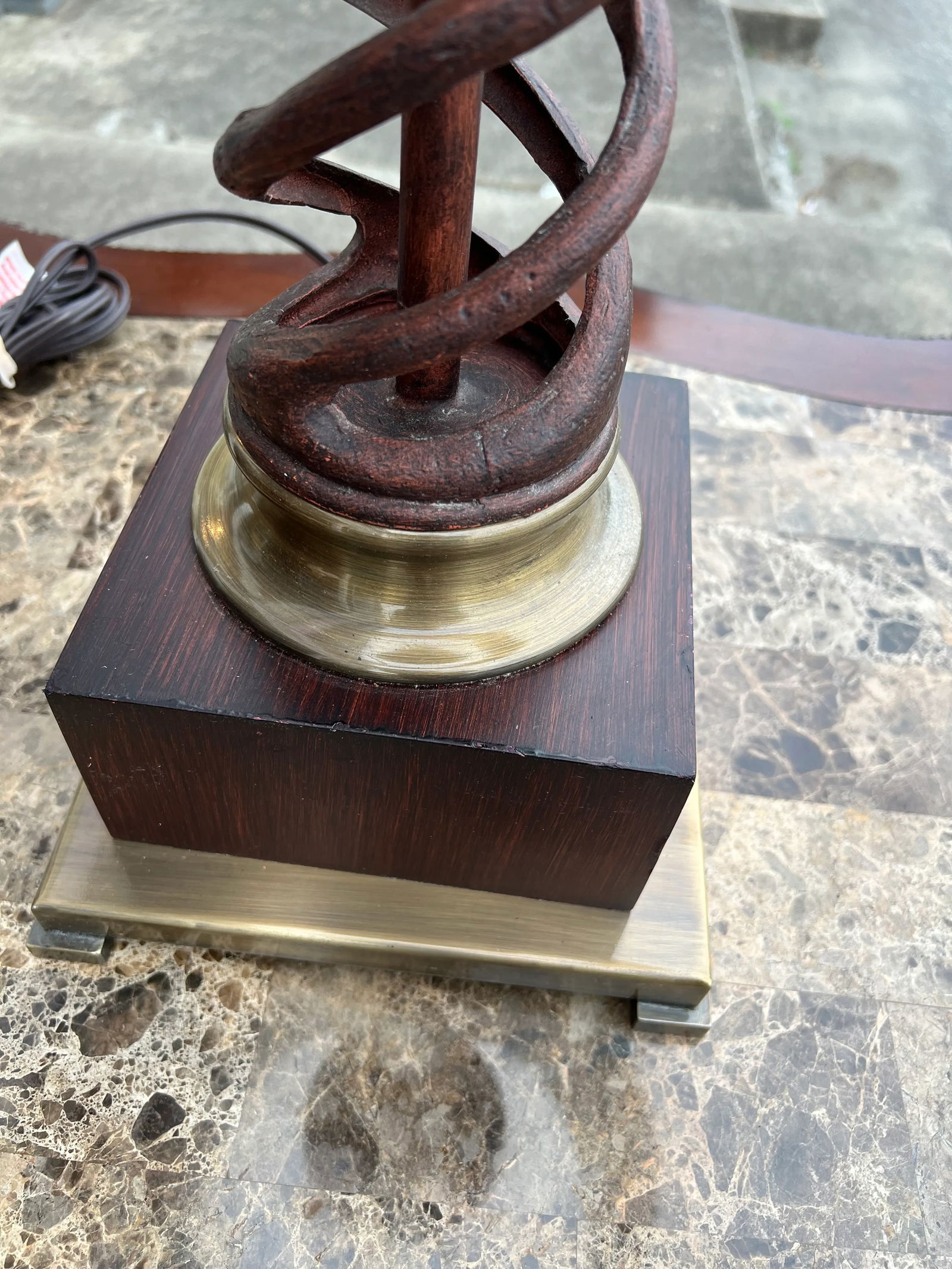 1980s Frederick Cooper Style Helix Lamp - 3