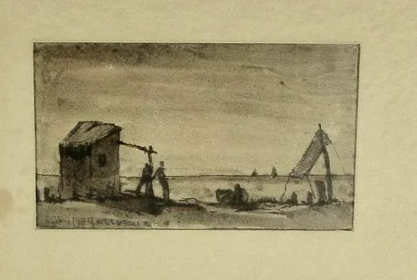 John Gallucci Litho Beach Scene 1933 - 4