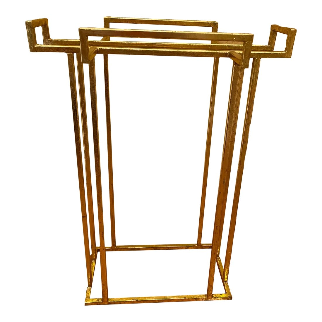 Late 20th Century Modern Gold Leaf on Metal Umbrella Stand (1 of 7)