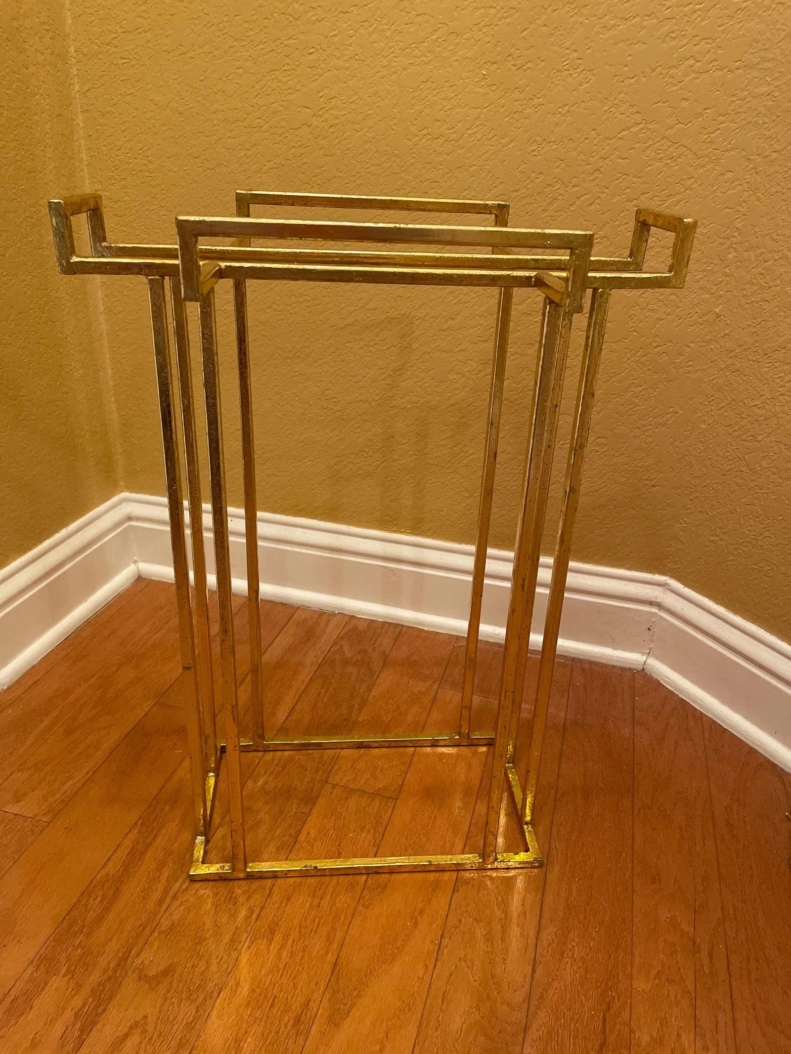 Late 20th Century Modern Gold Leaf on Metal Umbrella Stand - 3