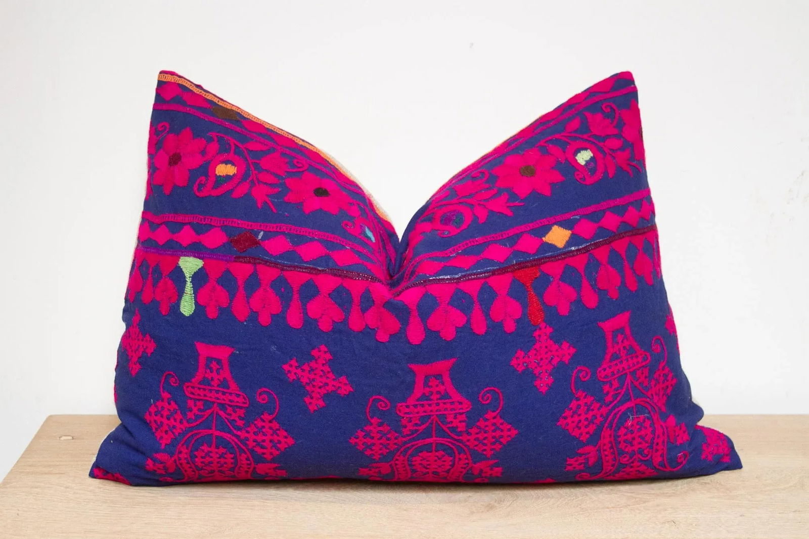 Nini Embroidered Floral Pillow - 4