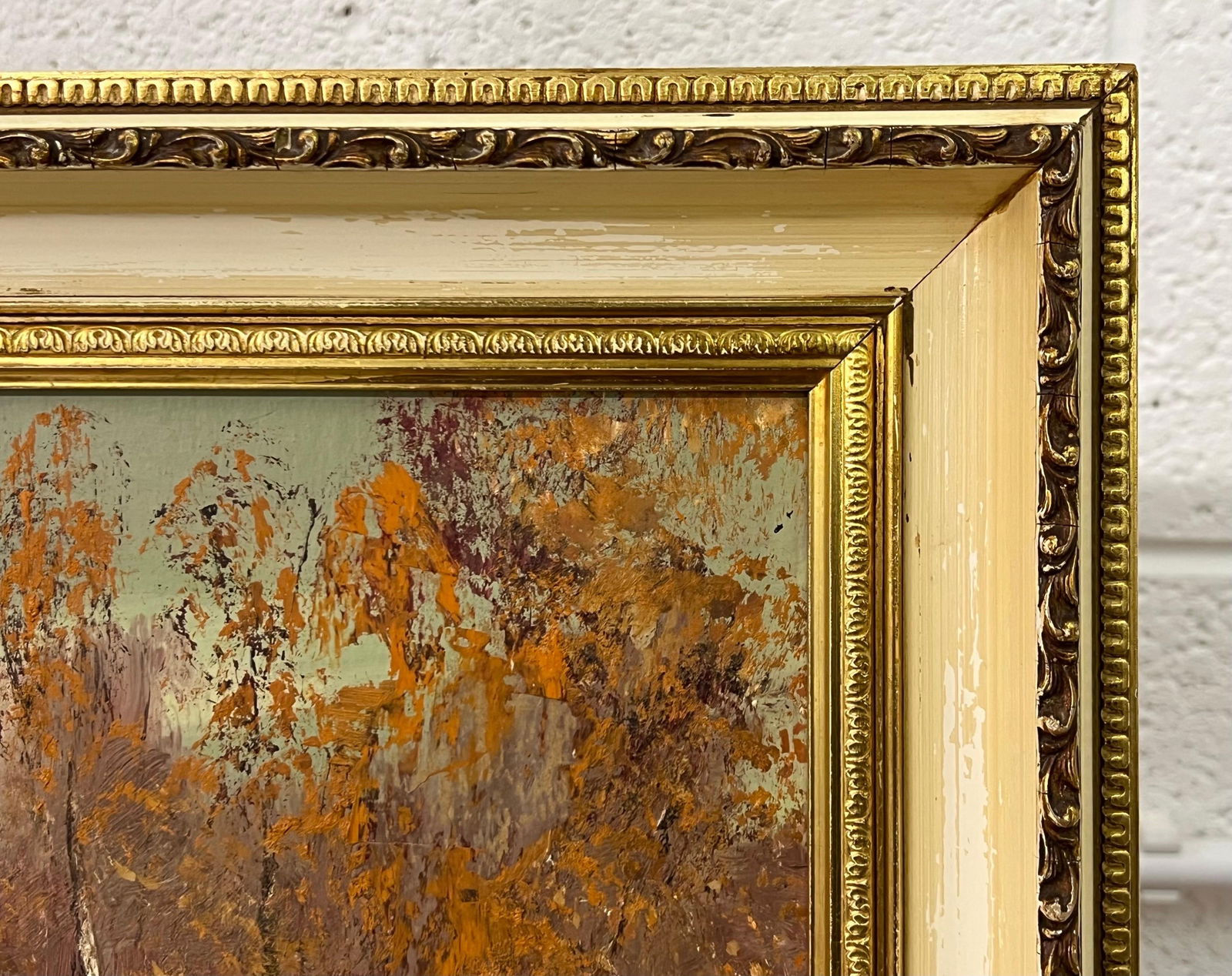 Original Impasto Oil Painting Art of an Autumnal River Landscape by Irish Artist, 1985 - 5