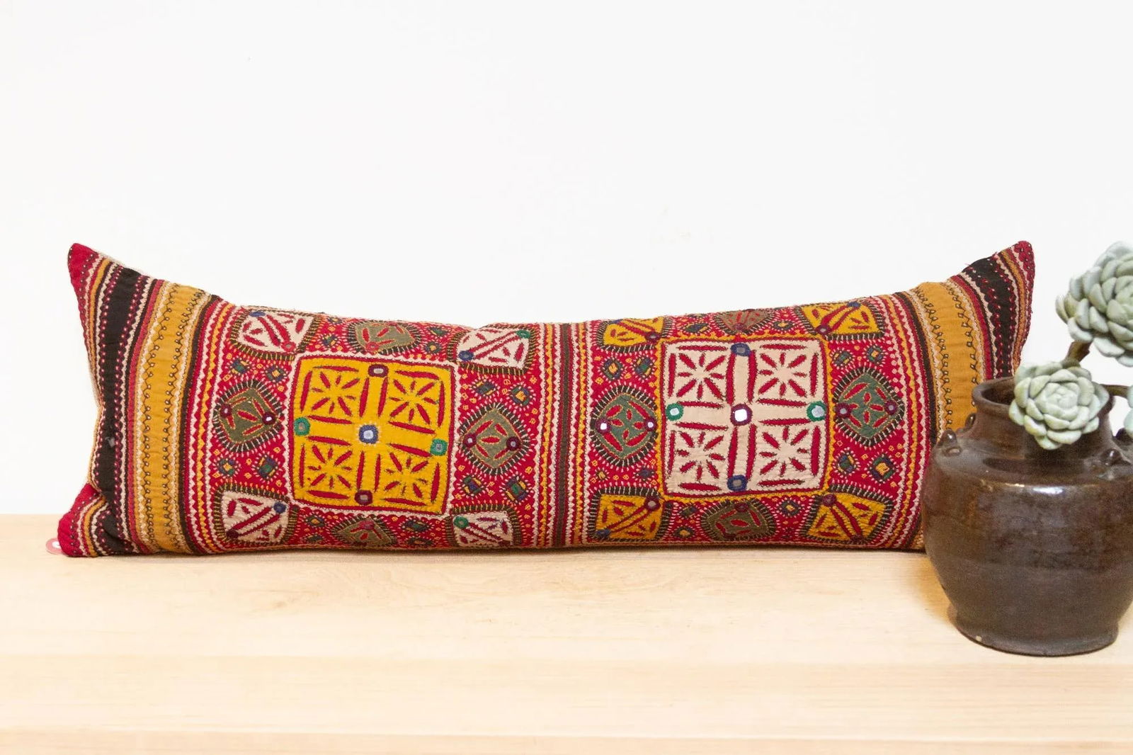 Lambani Jaisalmer Patchwork Throw Pillow - 2