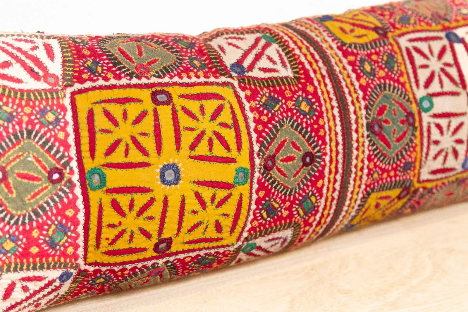 Lambani Jaisalmer Patchwork Throw Pillow - 3