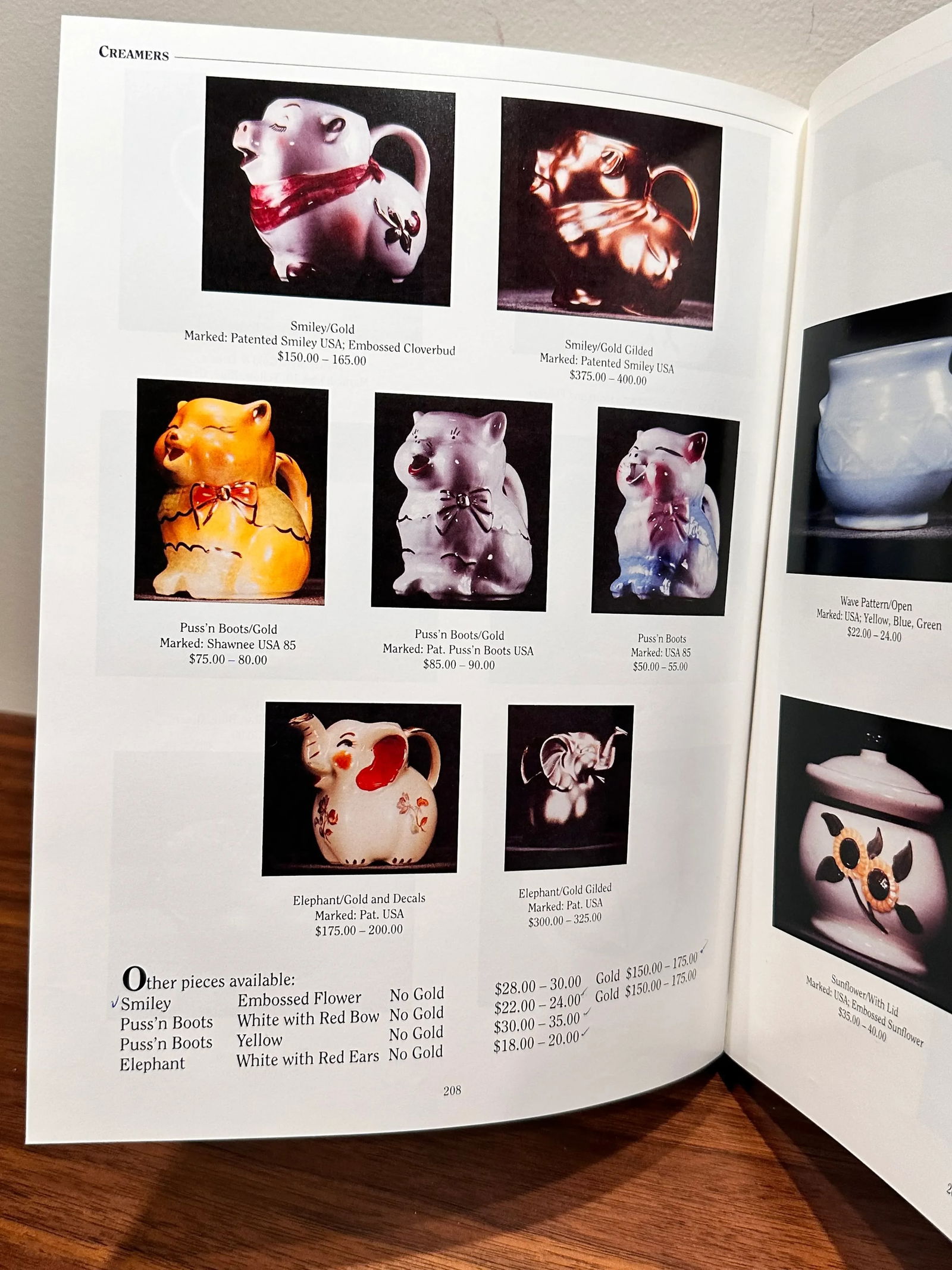 1994 Shawnee Pottery Identification Collector Hardcover Book - 5