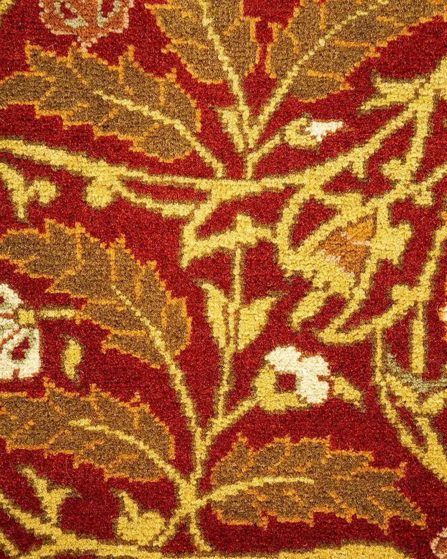 Mogul, One-of-a-Kind Hand-Knotted Area Rug - Orange, 5' 1" x 7' 7" - 3