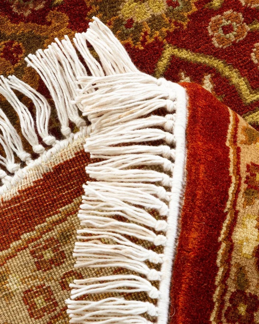 Mogul, One-of-a-Kind Hand-Knotted Area Rug - Orange, 5' 1" x 7' 7" - 6