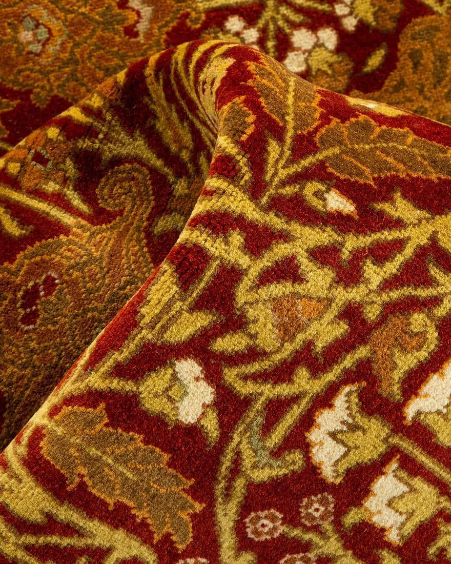 Mogul, One-of-a-Kind Hand-Knotted Area Rug - Orange, 5' 1" x 7' 7" - 7