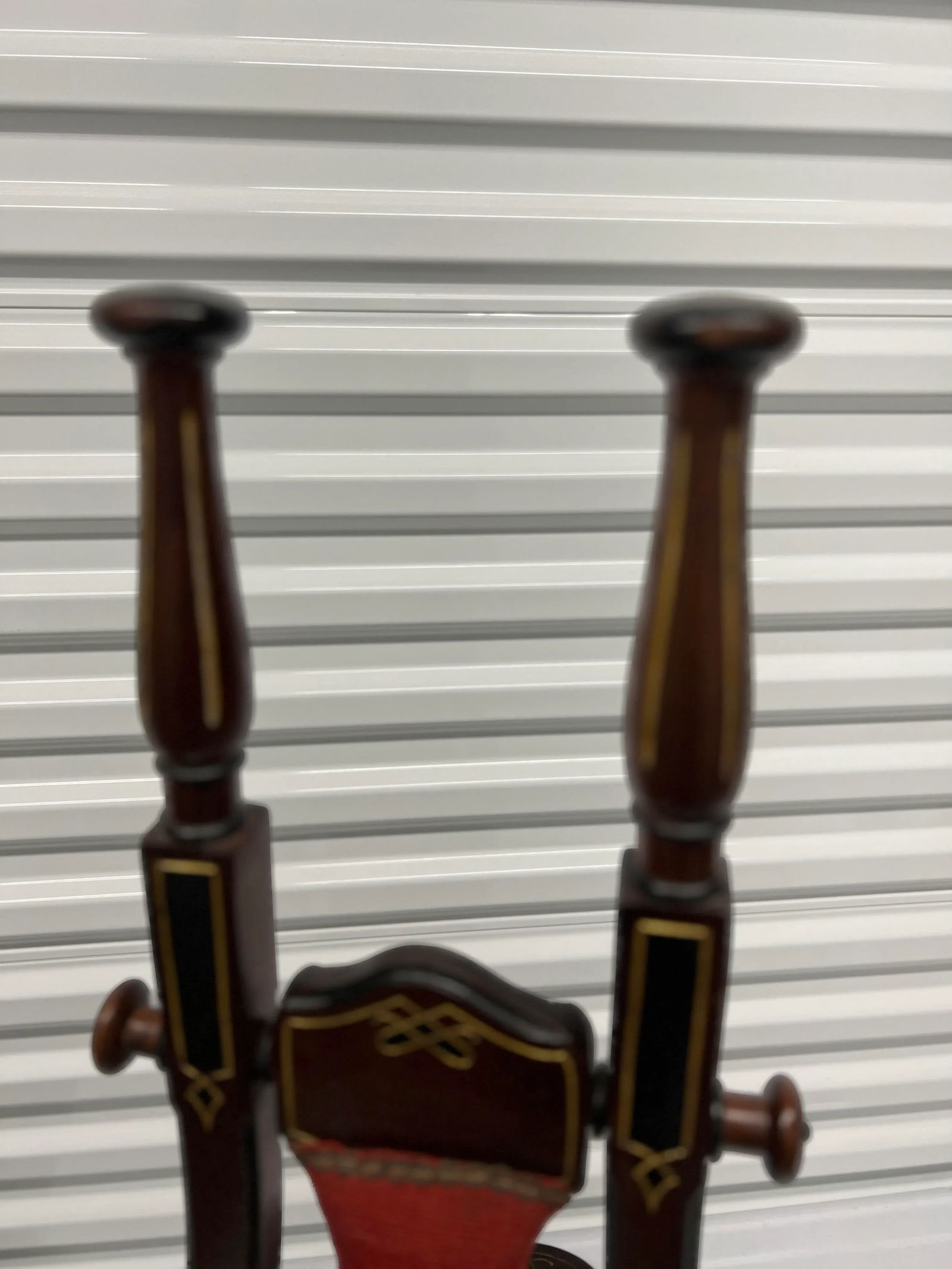 Unusual 19th C., Victorian Aesthetic Movement Petit Point Boot Jack - 5