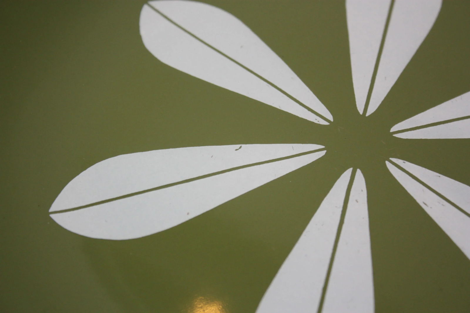 Set of Three Green 'Lotus' Enamel Plates by Arne Clausen for Cathrineholm - 7