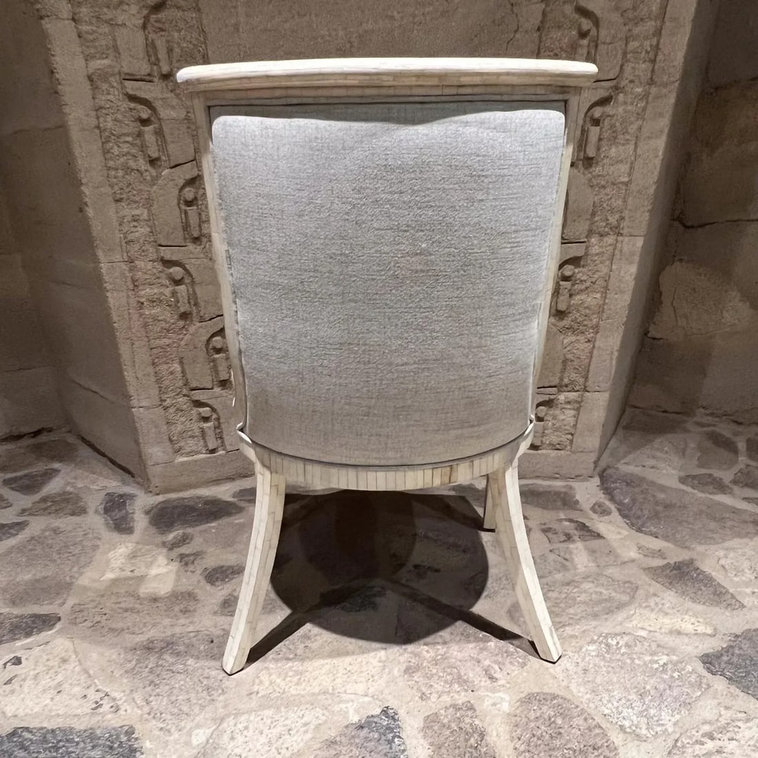 1970s Enrique Garcel Armchair Tessellated Bone Inlay Colombia - 5