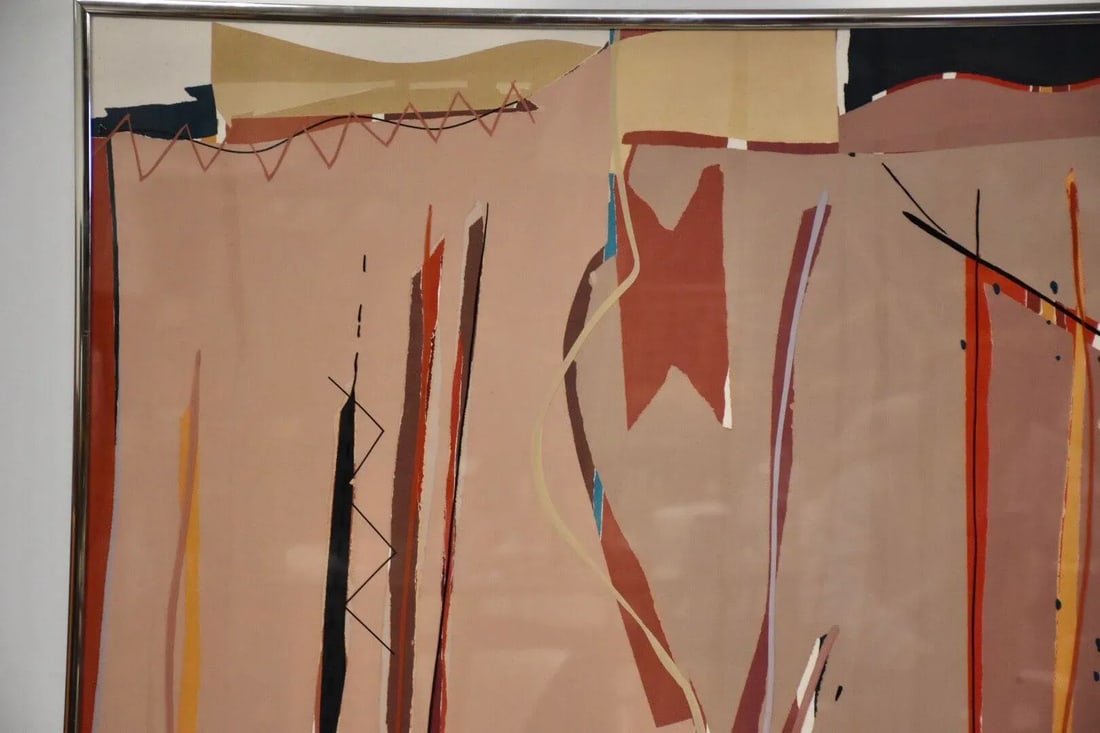 1980s Sally Anderson Large Abstract Painting - 2