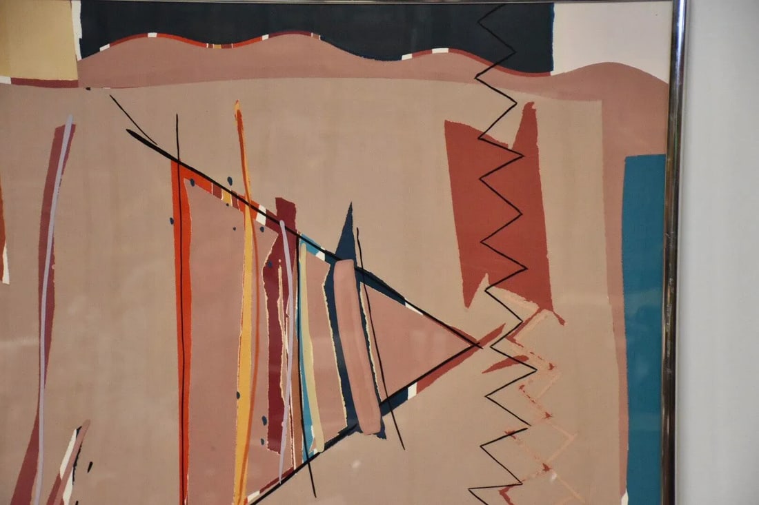 1980s Sally Anderson Large Abstract Painting - 3