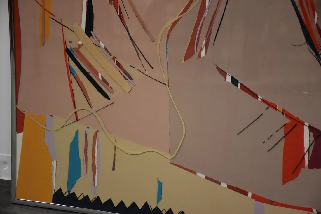 1980s Sally Anderson Large Abstract Painting - 4