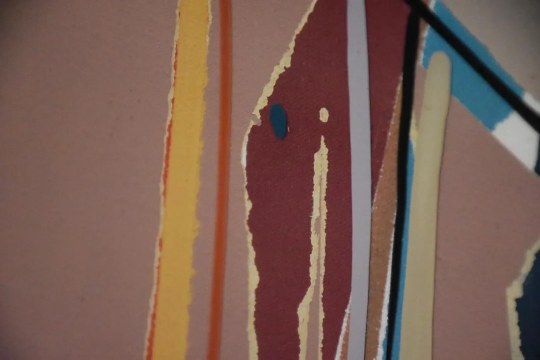 1980s Sally Anderson Large Abstract Painting - 6