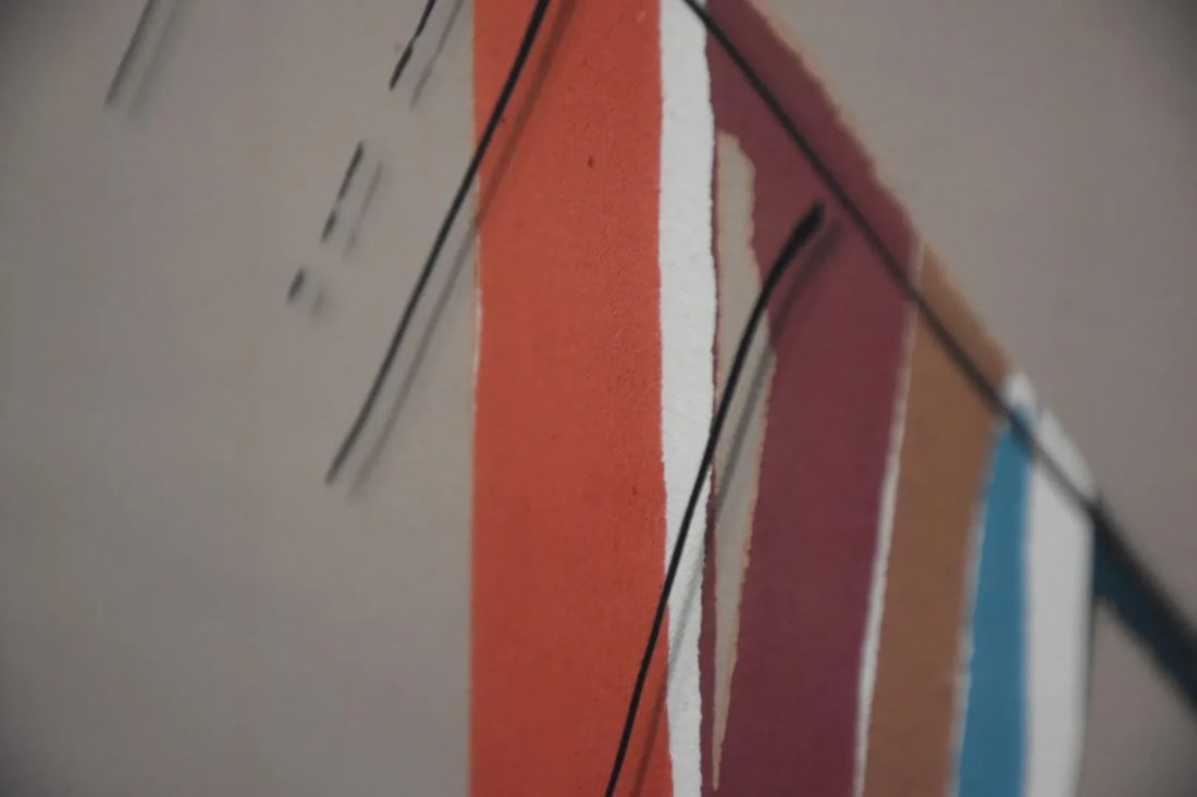 1980s Sally Anderson Large Abstract Painting - 7