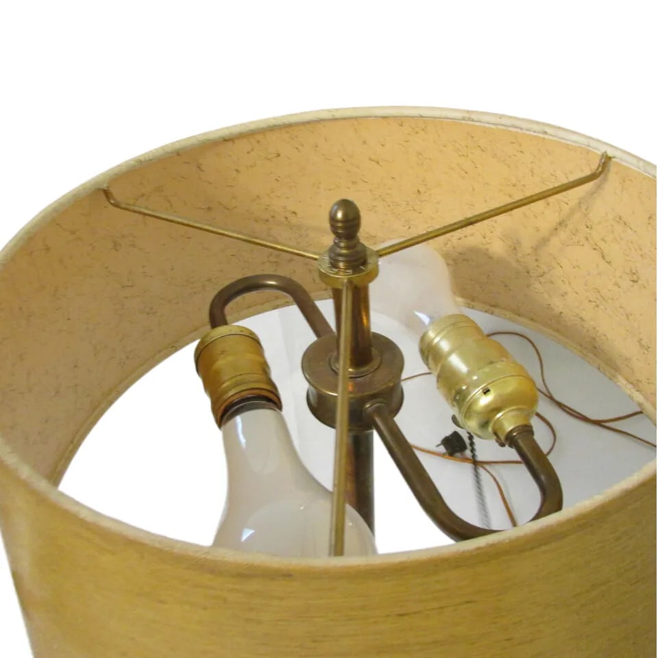 Vintage Brass & Marble Stiffel Neoclassical Table Lamp Roman Embossed Figures - 5