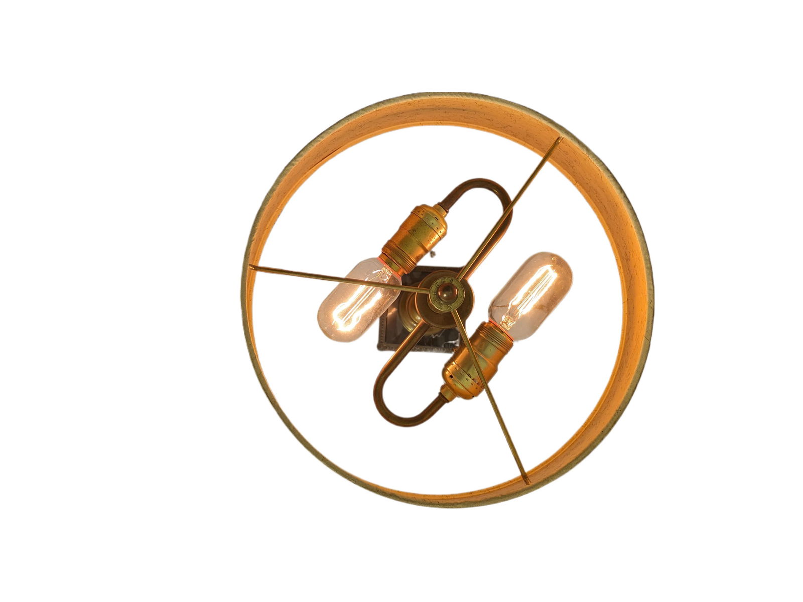 Vintage Brass & Marble Stiffel Neoclassical Table Lamp Roman Embossed Figures - 6