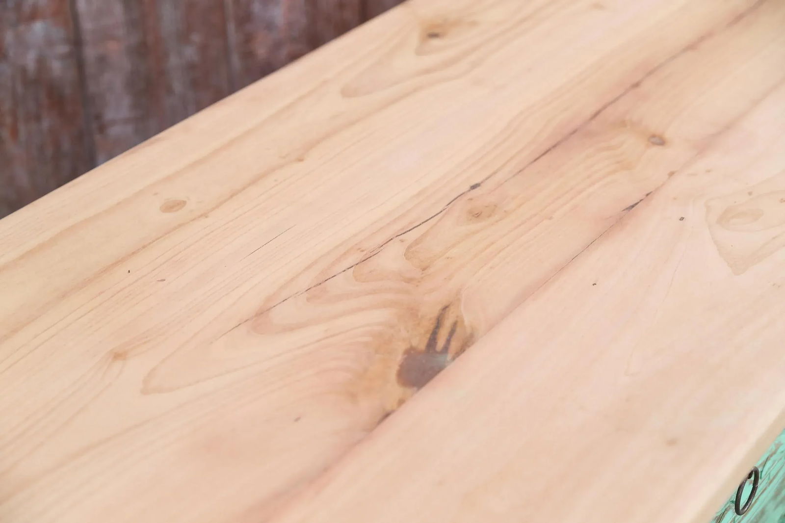 1950s Mint Green Moorish Carved Console - 6