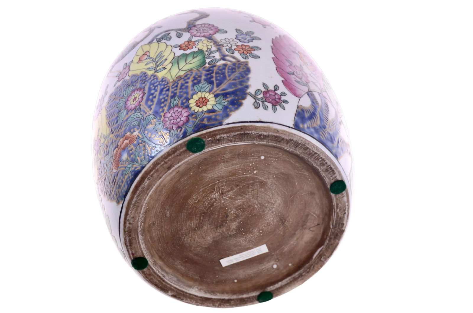 Tobacco Leaf Design Chinoiserie Ginger Jar Urn - 5