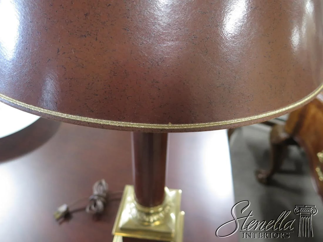 Stiffel Brass & Faux Finish Lamp - 4