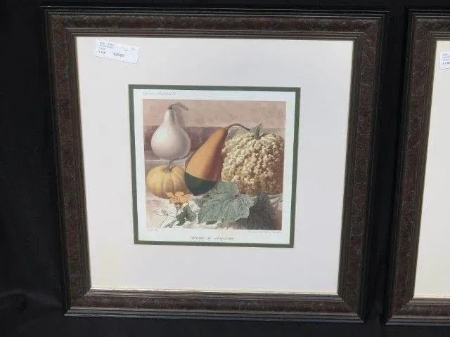 W. King Ambler Decorative Framed Fruit Prints - a Pair - 2