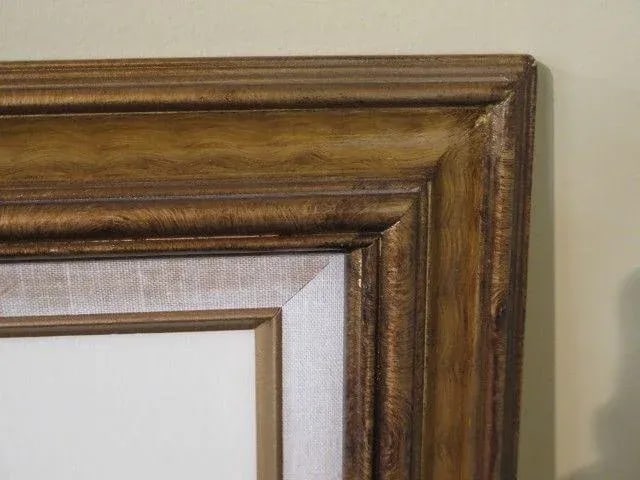 Large "Hunt Scene" Decorative Framed & Matted Print - 4