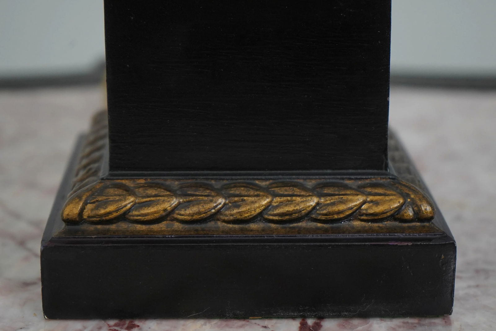 Faux Paint Decorated Urn Torch Lamps - a Pair - 7