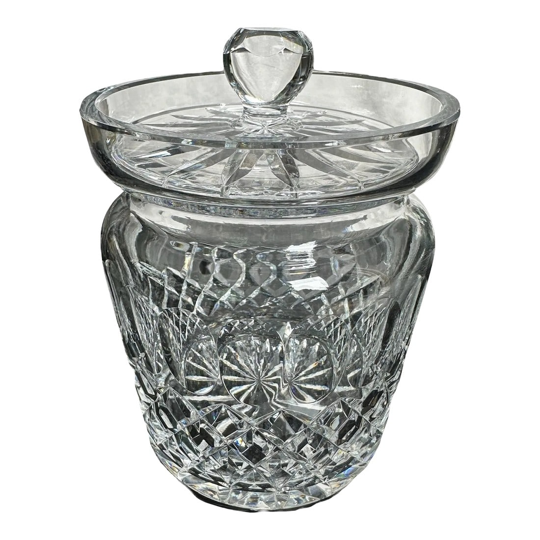 Late 20th Century Waterford Crystal Colleen Pattern Glass Biscuit Jar (1 of 7)