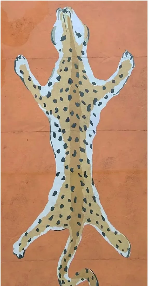 Dana Gibson Large Framed Orange Tiger Print - 2