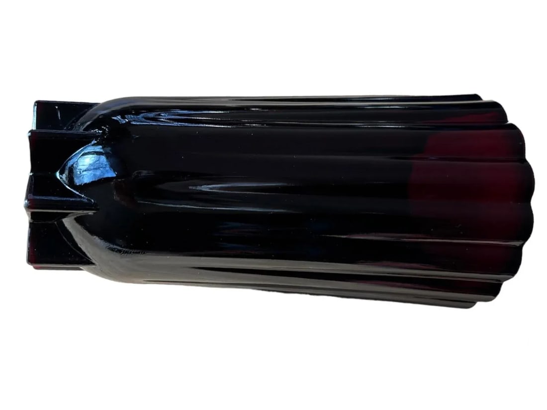 1960s Anchor Hocking Classic Royal Ruby Glass Trumpet Vase - 5