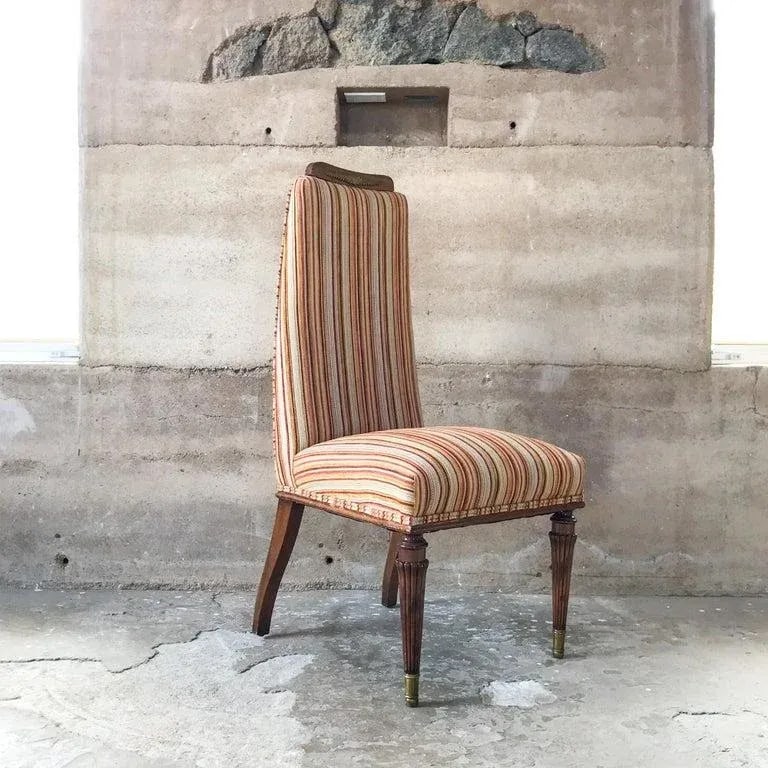 1950s Neoclassical Dining Chairs Set of Four Style Vittorio Dassi - 8