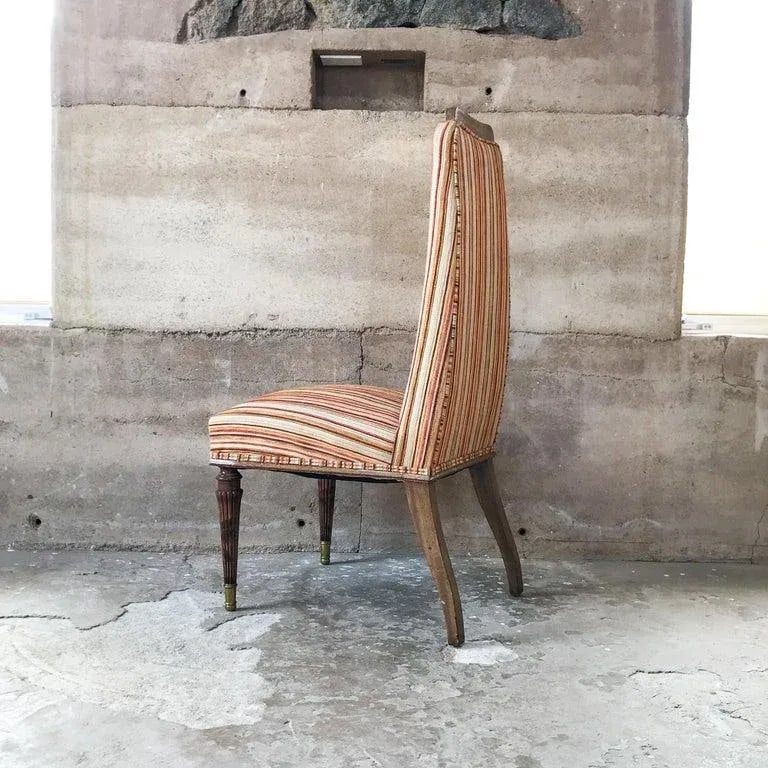 1950s Neoclassical Dining Chairs Set of Four Style Vittorio Dassi - 9