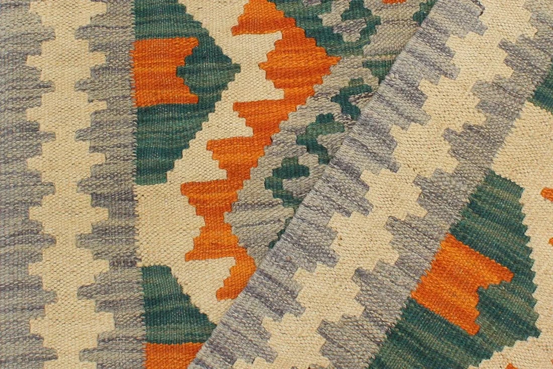 1990s Tribal Kilim Rust Purple Wool Rug - 2'2" X 3'0" - 2